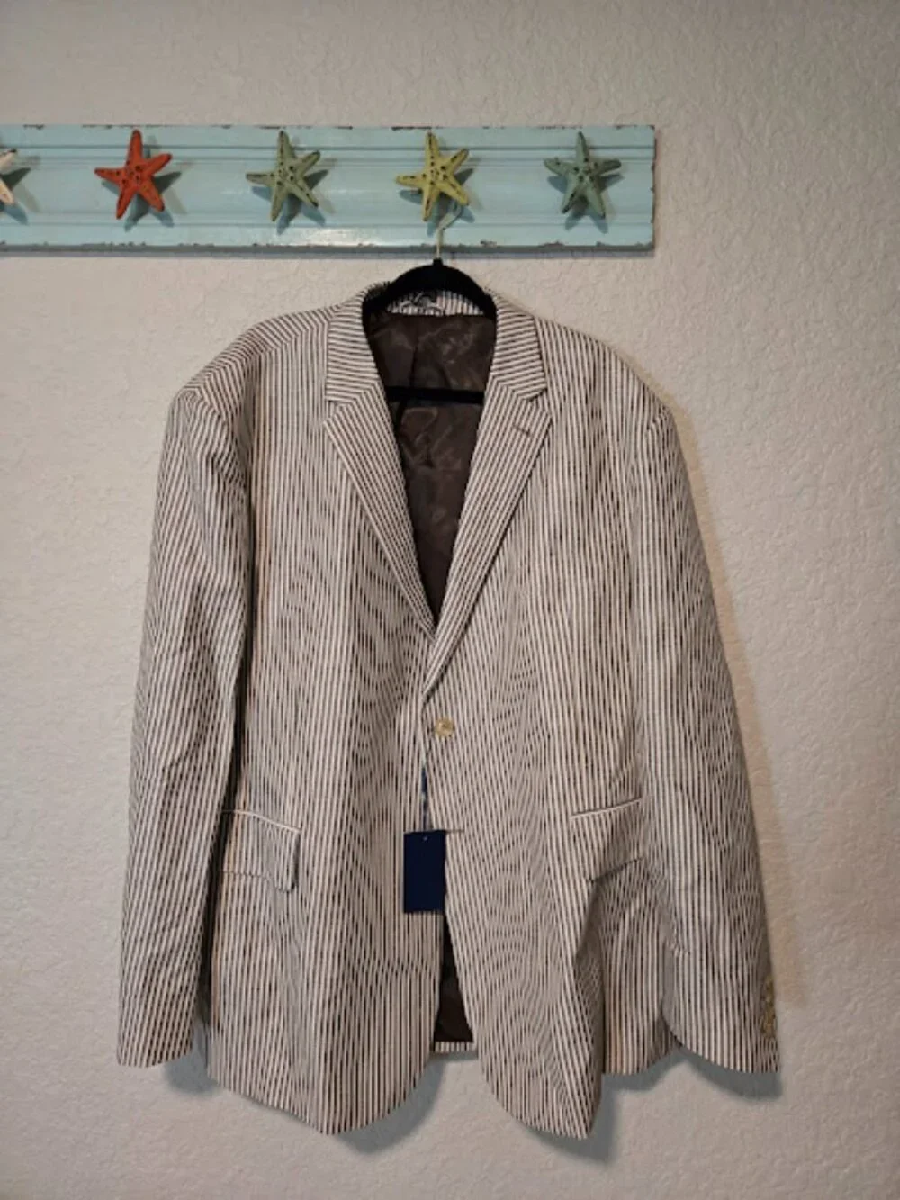 J. Peterman Striped Suit Jacket